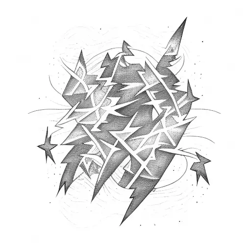 Striking Lightning Veins Thunderstorm Love Stars