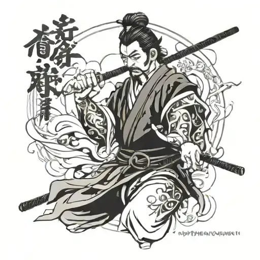 Miyamoto Mushashi With A Quote