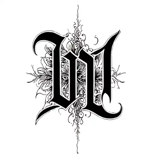 Word Unscarred Dark Lettering Style