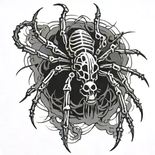 Absurd Skeleton Of A Spider Without Any Fur