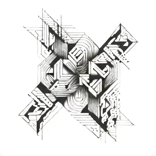 Masculine Geometric Abstract