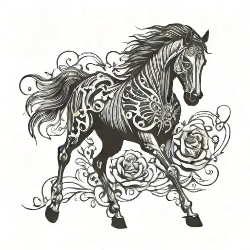 Skeletal Horse