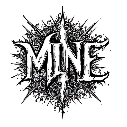 The Word Mine In A Heavy Metal Style