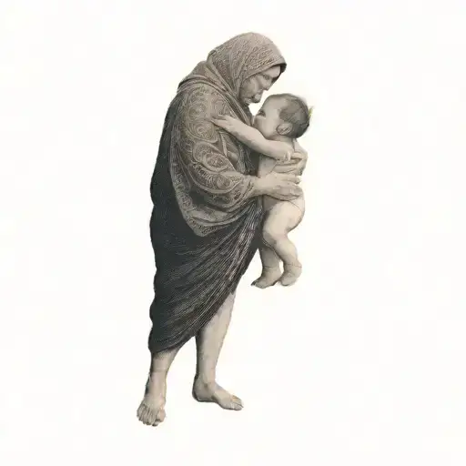 A Mother And A Child