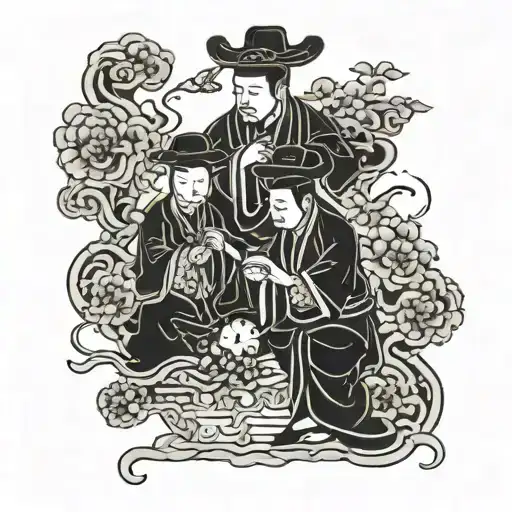 Traditional Chinese Patrons Dinasty