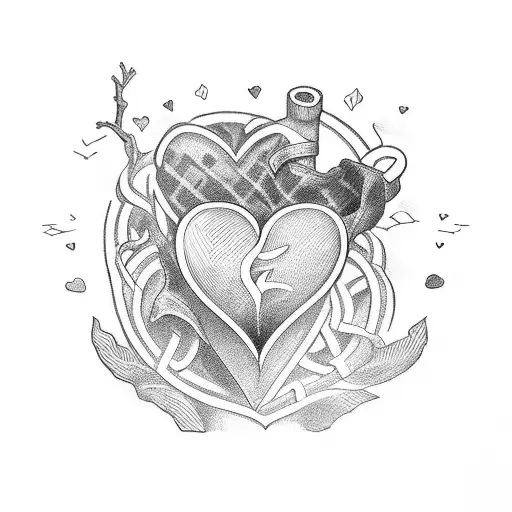 Love Heart With Letter G And A