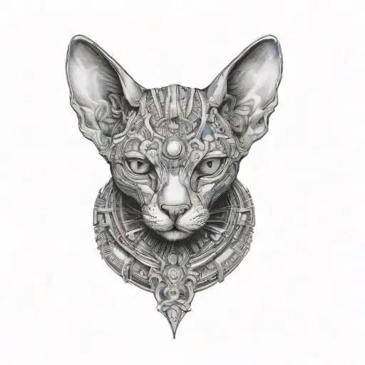 Cyborg Sphynx Cat