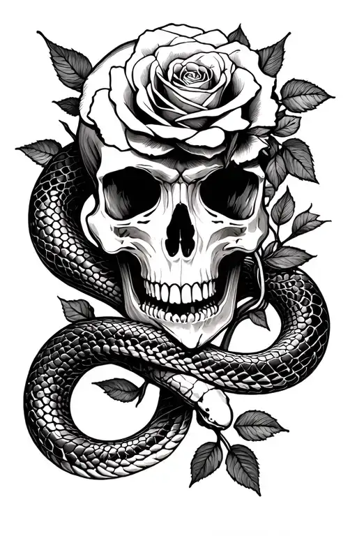 Snake Skull Roses Divorce