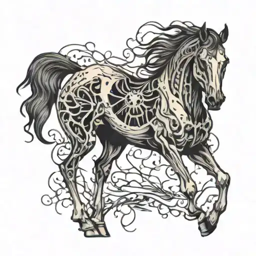 Skeletal Horse