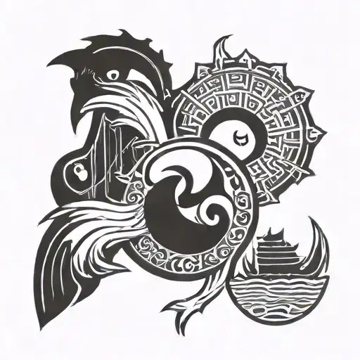 Wu-tang Logo Half Black Half Animated