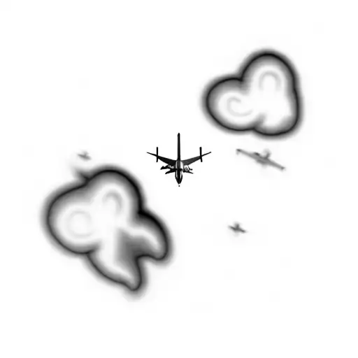 An Airplane Flying In The Sky