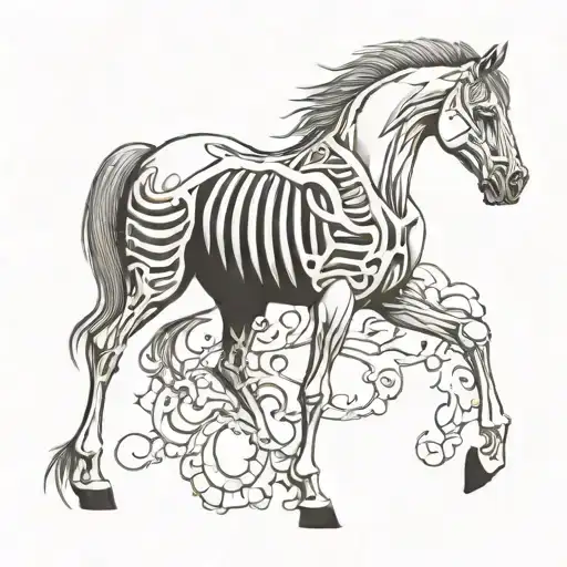 Skeletal Horse