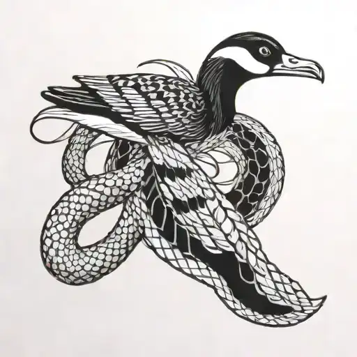 Snake Charmer Charming Canada Goose