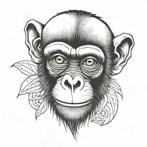 A Monkey With Stitched Eyes