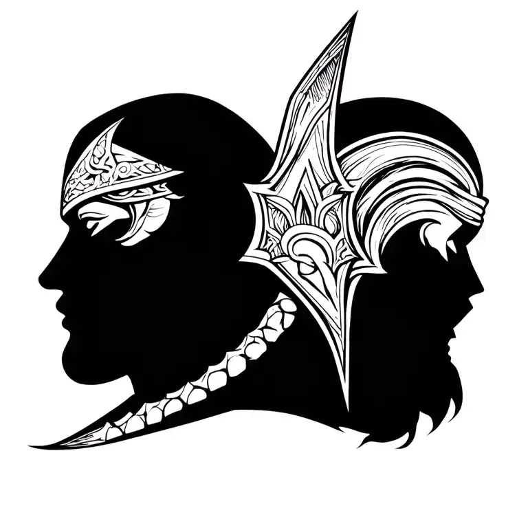 Norse Valkrie Side View Face