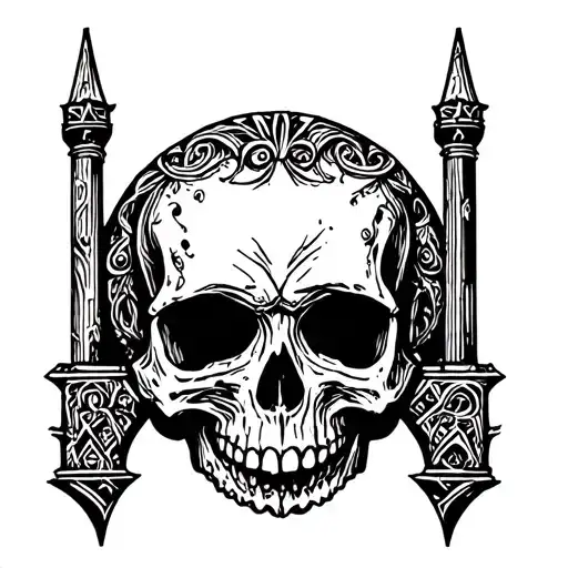 Skull In Castle