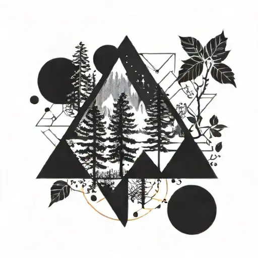 A Geometric Forest Design On The Forearm