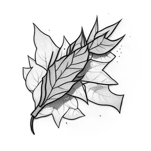 Plant Leaves Black On Shoulder