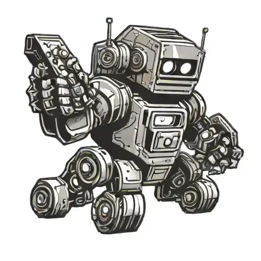 A Comic Book Inspired Robot Playing Video Games