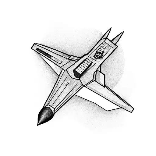 Simple Paper Airplane The Shadow Is A Fighter Jet