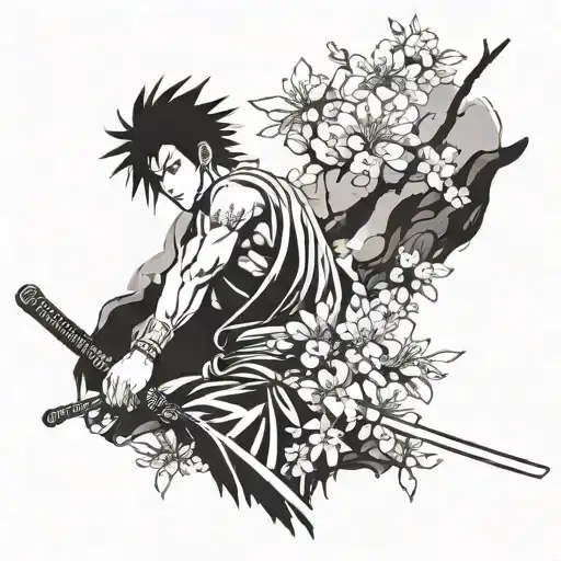 Combine Ichigo's Zanpakuto With A Cherry Blossom Tree