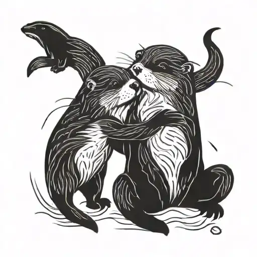 Otters In Love