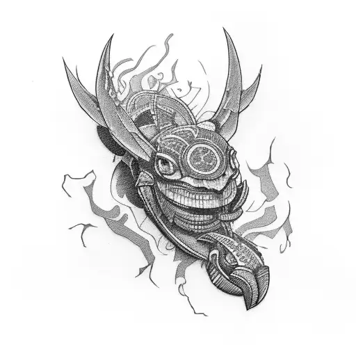 Corruption With Black An Red