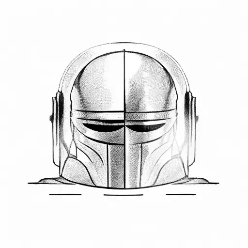 Spartan Helmet With Crow Sitting On Top Of It