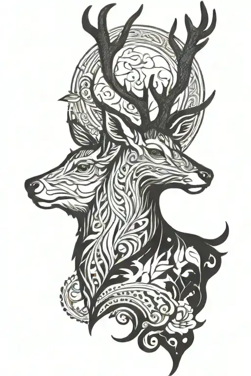 Full Body Stag Deer Beautiful