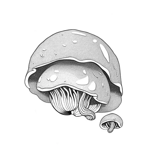 Wrap Around Mushrooms Forest