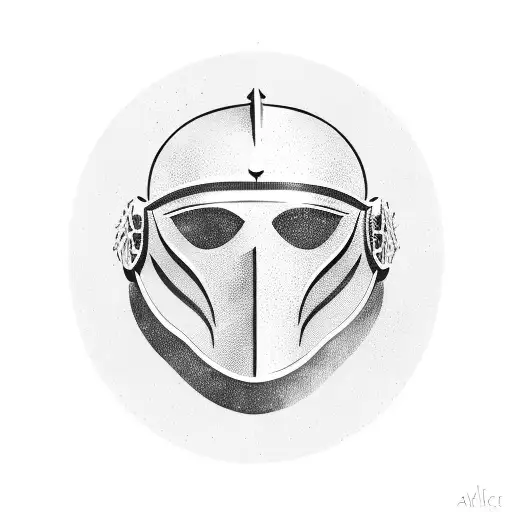 Roman Helmet With Crow On Top