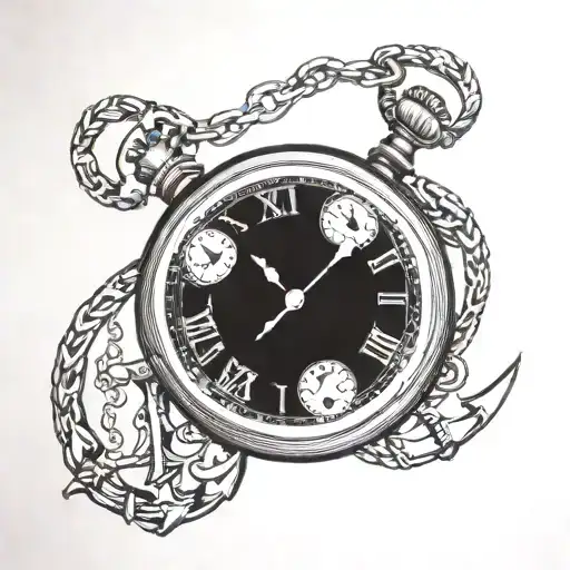 Pocket Watch In Anchor