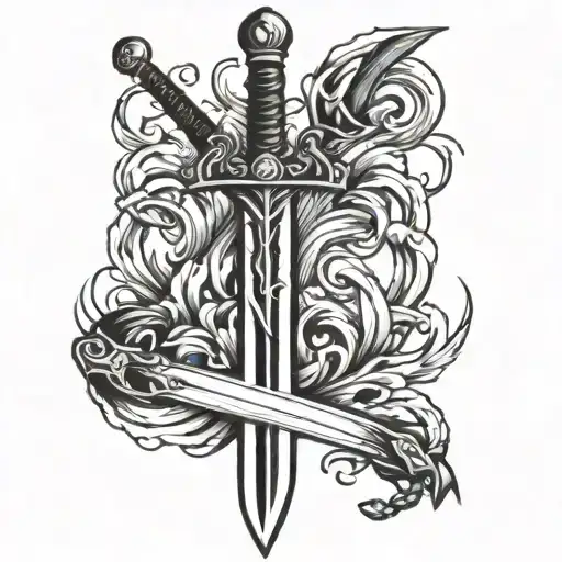 Scottish Sword Stuck In The Ground