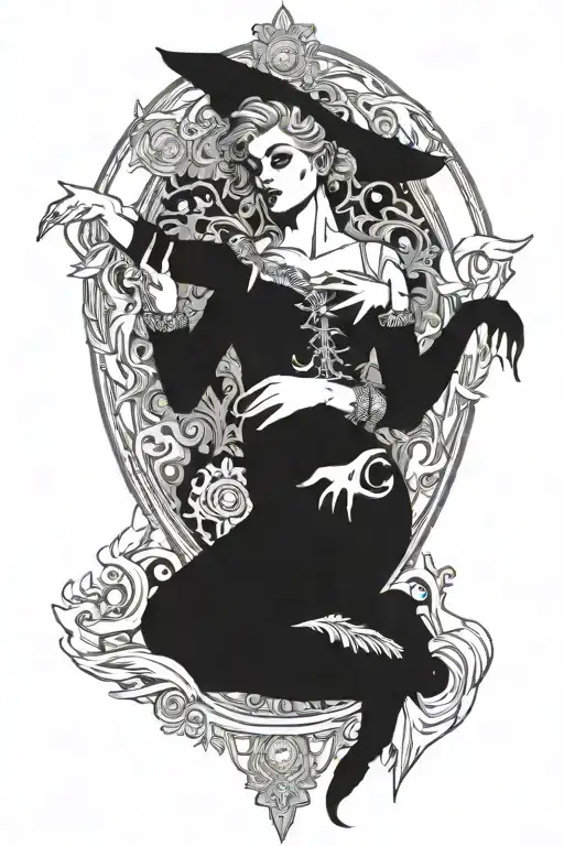 7 Deadly Sins Tarot Card Design Featuring Pride