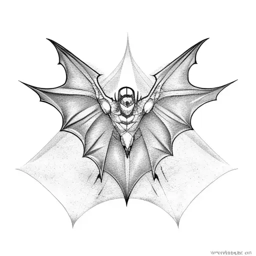 Bat Wings Stretched Out