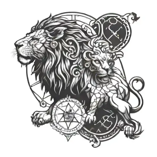 A Lion And Libra Zodiac Sign Complimenting Each Other