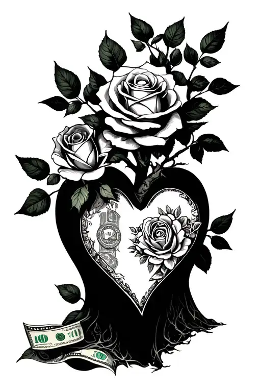 Rose And Money And Poison Tree And Heart