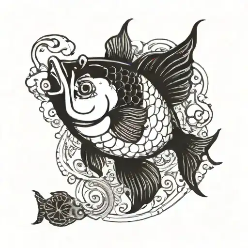 A Fallout 4 Inspired Koi Fish With A Unique Twist On The Cancer Zodiac Sign