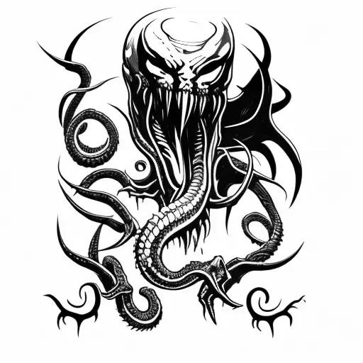 Axe Inspired By Venom And Cthulhu