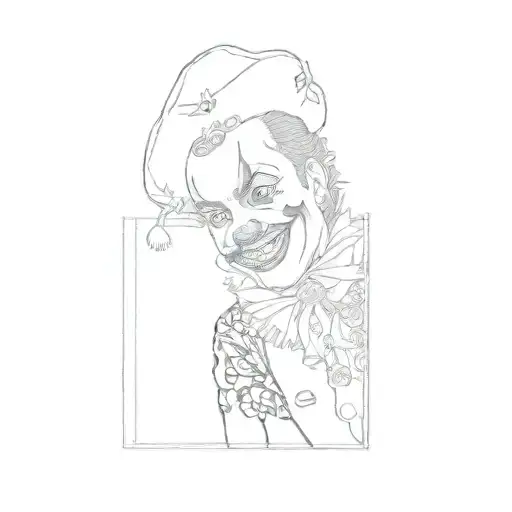 Mexican Clown With Wind Flowers