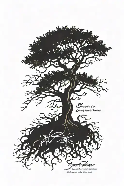 Xxxtentacion Tree Growing With His Quotes Incorporated Tattoo