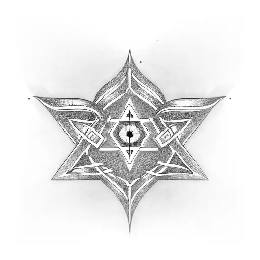 Circuit Board With A Hidden Magen David Symbol