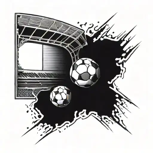 Design A Tattoo Of A Football Stadium With A Subtle Nod To Criminal Hooliganism Culture