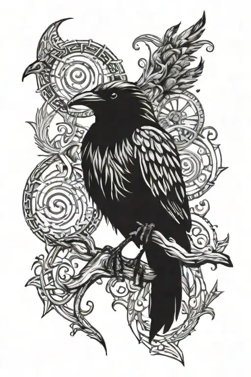 Norse Tattoos Raven