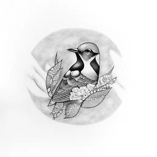 Blue Bird And Honey Jar