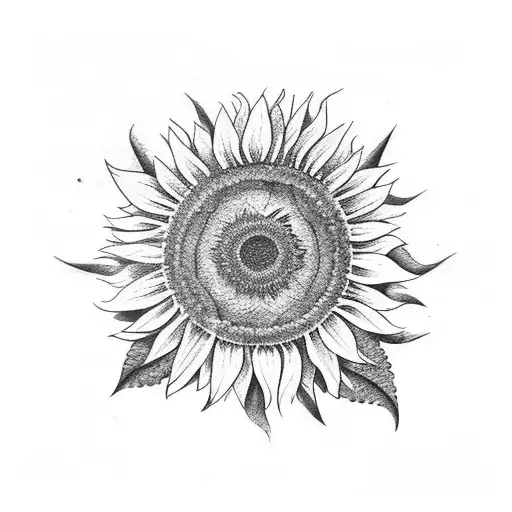 Sunflower With Branch