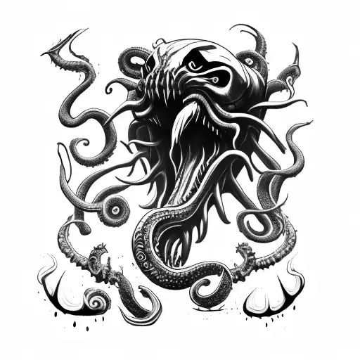 Axe Inspired By Venom And Cthulhu