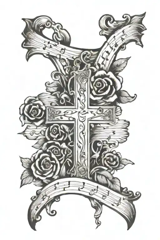 It Is Well Music Sheet Music With Cross