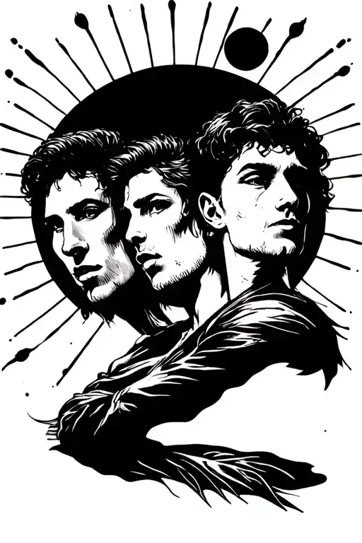 Crew's Crew With Sun Beams Above It