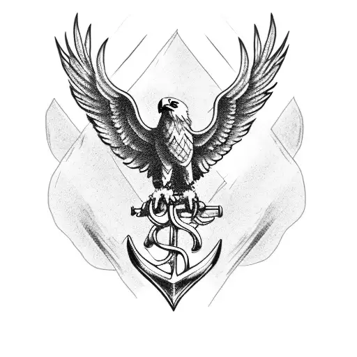 Eagle In A Anchor